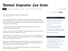Tablet Screenshot of nationalcooperativelawcenter.com
